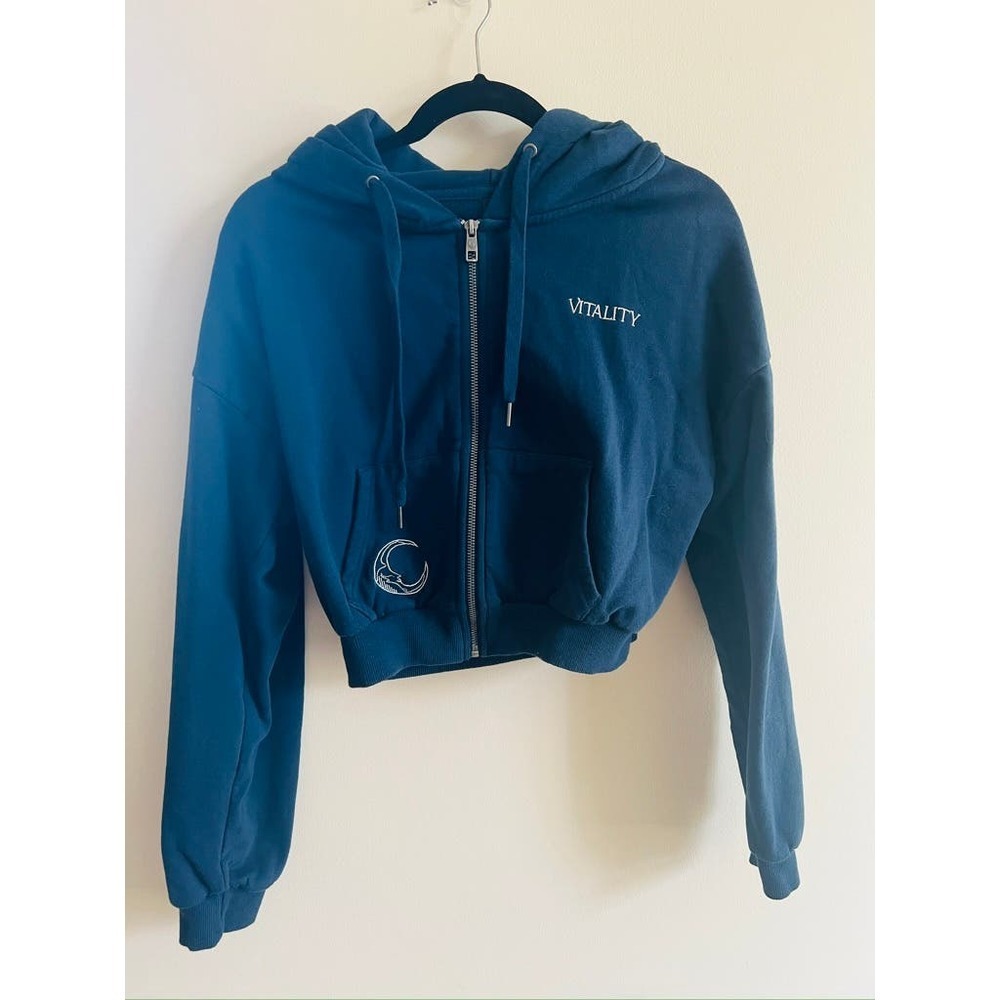 Balance Athletica Vitality Navy Zip up Sweatshirt - Picture 2 of 5